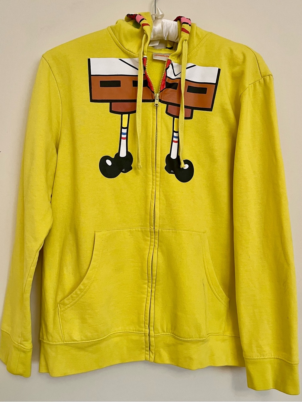 Nickelodeon Bright Yellow Logo Pullover Sponge Bob!